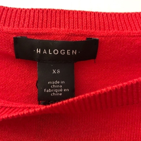 Brand New Halogen Red bateau neckline sweater Sz S - Picture 4 of 4